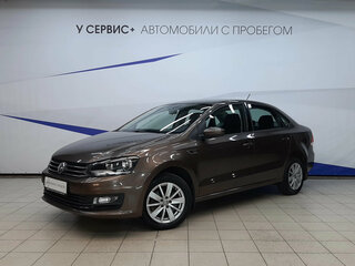 2018 Volkswagen Polo V Рестайлинг, коричневый, 1229000 рублей, вид 1