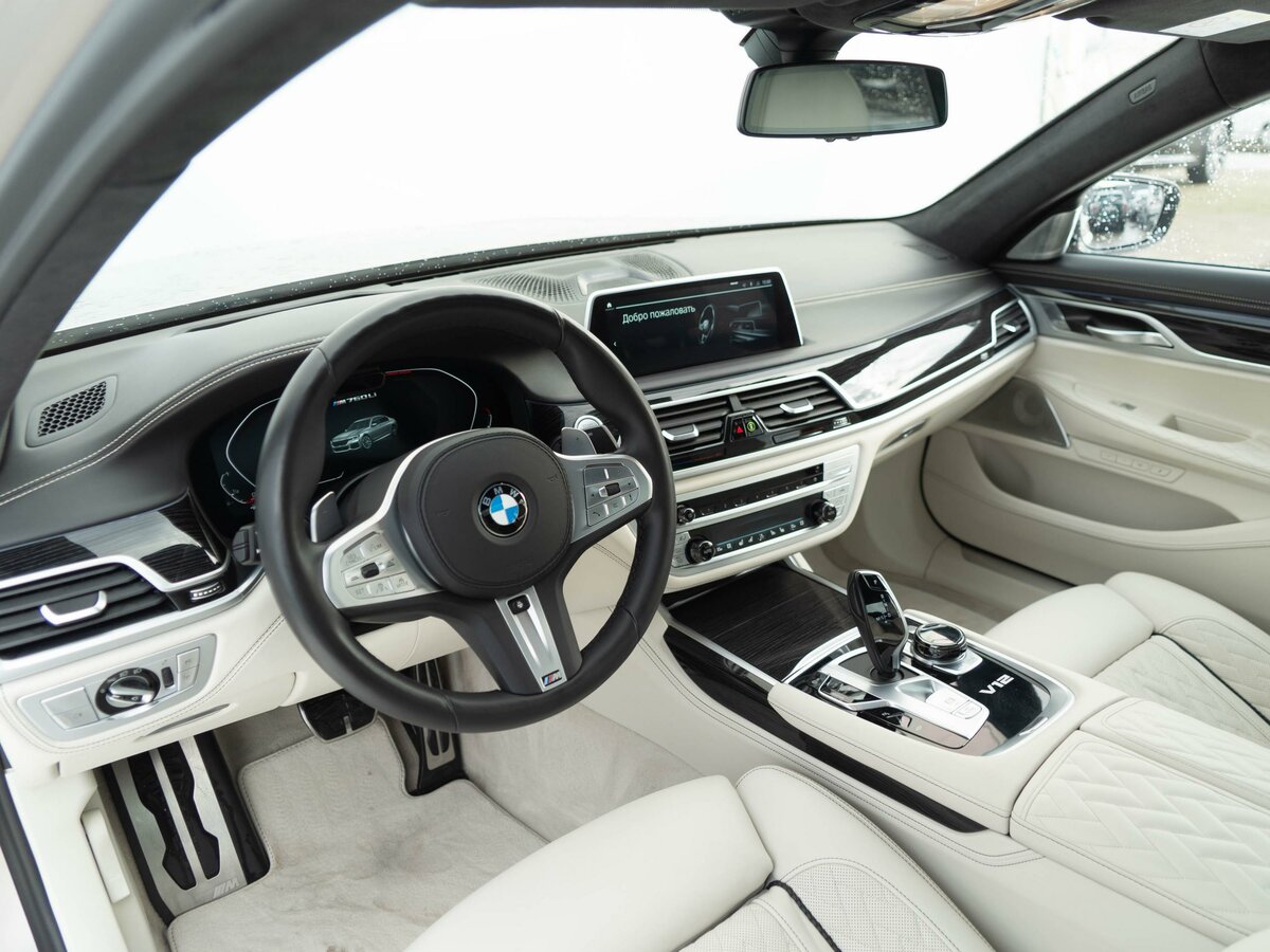 2019 BMW 7 серии Long M760Li xDrive VI (G11/G12) Рестайлинг, серебристый, 9350000 рублей - вид 10