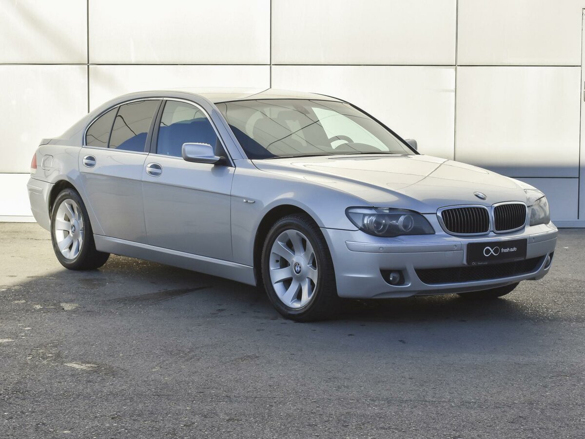 2008 BMW 7 серии 740i IV (E65/E66) Рестайлинг, серебристый, 760000 рублей - вид 1