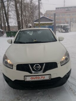 2012 Nissan Qashqai I Рестайлинг, белый, 830000 рублей, вид 1
