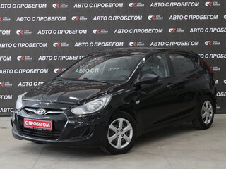 2012 Hyundai Solaris I, чёрный, 733000 рублей, вид 1