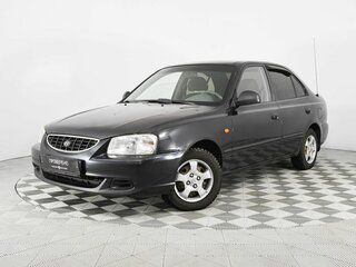 2004 Hyundai Accent ТагАЗ II, чёрный, 199000 рублей, вид 1