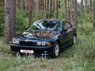2002 BMW 5 серии 525i IV (E39) Рестайлинг, синий, 880000 рублей, вид 1
