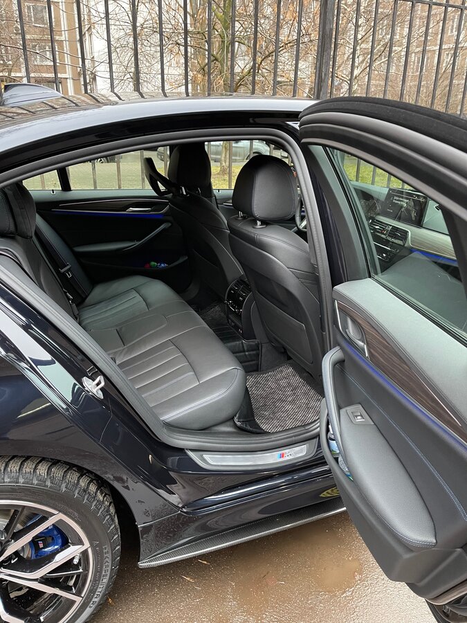 2021 BMW 5 серии 530d xDrive VII (G30/G31) Рестайлинг, синий, 6300000 рублей - вид 14