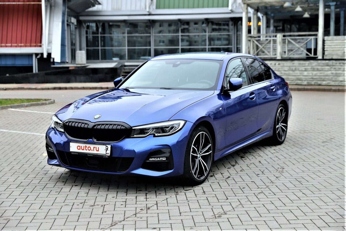 2021 BMW 3 серии 320d xDrive VII (G2x), синий, 3950000 рублей - вид 2