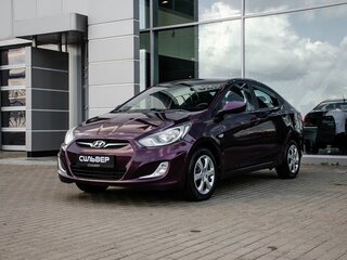 2012 Hyundai Solaris I, фиолетовый, 800000 рублей, вид 1