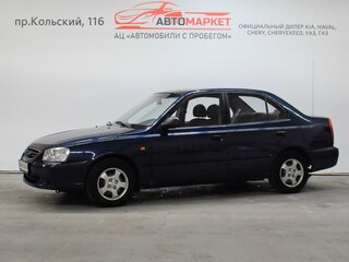 2008 Hyundai Accent ТагАЗ II, синий, 410000 рублей, вид 1
