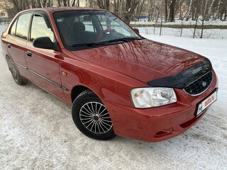 2002 Hyundai Accent II, красный, 269000 рублей, вид 1