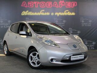 2010 Nissan Leaf I (ZE0/AZE0), серебристый, 472000 рублей, вид 1