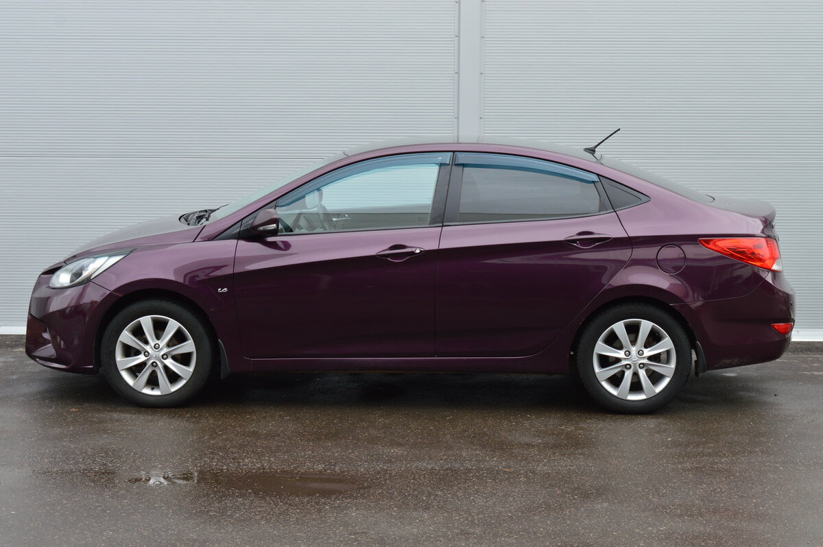 2011 Hyundai Solaris I, фиолетовый - вид 7
