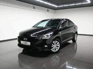 2022 Hyundai Solaris II Рестайлинг, чёрный, 1625000 рублей, вид 1