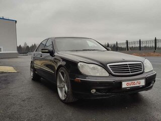 2000 Mercedes-Benz S-Класс 500 Long IV (W220), чёрный, 669000 рублей, вид 1