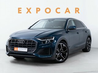 2019 Audi Q8 55 TFSI I (4M), синий, 4699000 рублей, вид 1