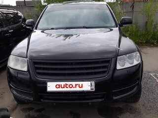 2005 Volkswagen Touareg I, чёрный, 513655 рублей, вид 1