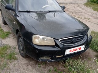 2006 Hyundai Accent ТагАЗ II, чёрный, 95000 рублей, вид 1