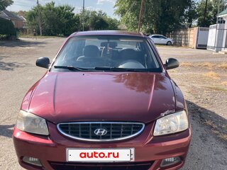 2008 Hyundai Accent ТагАЗ II, красный, 410000 рублей, вид 1