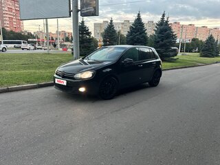 2010 Volkswagen Golf VI, чёрный, 630000 рублей, вид 1
