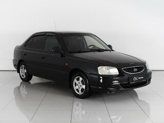2007 Hyundai Accent ТагАЗ II, чёрный, 389000 рублей, вид 1