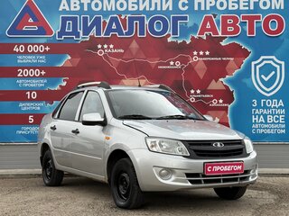 2013 Lada (ВАЗ) Granta I, серебристый, 270000 рублей, вид 1