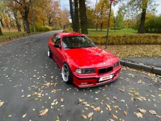 1992 BMW 3 серии 320i III (E36), красный, 825000 рублей, вид 1