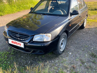 2008 Hyundai Accent ТагАЗ II, чёрный, 280000 рублей, вид 1