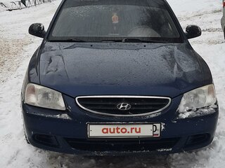 2008 Hyundai Accent ТагАЗ II, синий, 300000 рублей, вид 1