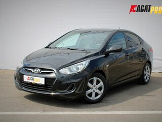 2014 Hyundai Solaris I, чёрный, 589000 рублей, вид 1