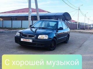 2007 Hyundai Accent ТагАЗ II, чёрный, 339000 рублей, вид 1