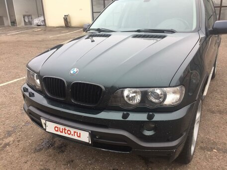 2001 BMW X5 4.4i I (E53), зелёный, 440000 рублей, вид 1