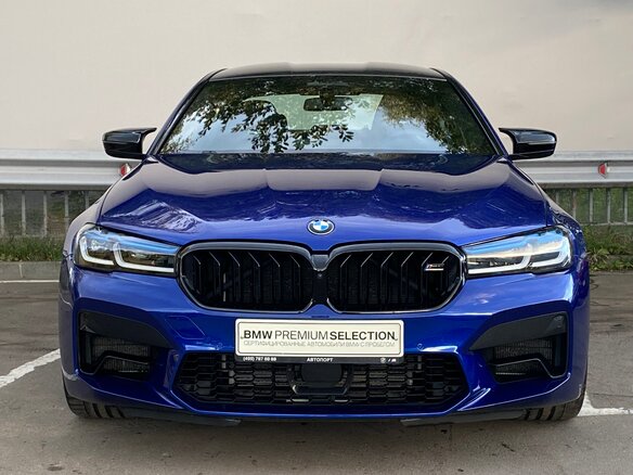 2020 BMW M5 Competition VI (F90) Рестайлинг, синий - вид 1