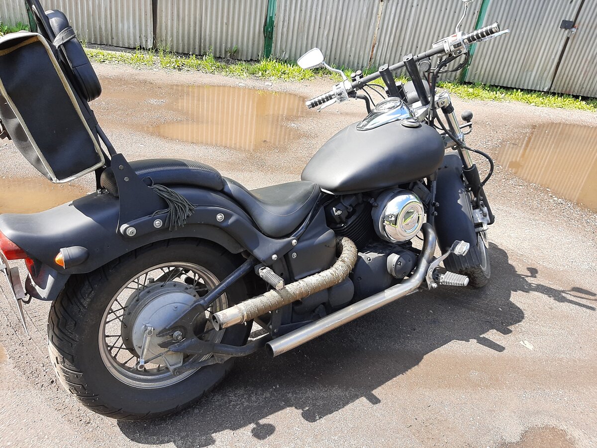 Yamaha Drag Star 1100 с коляской