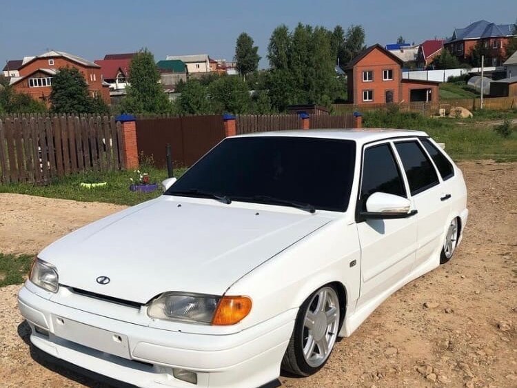 Lada 2114 белая утопленник