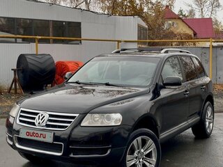 2006 Volkswagen Touareg I, чёрный, 850000 рублей, вид 1