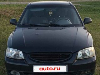 2008 Hyundai Accent ТагАЗ II, чёрный, 400000 рублей, вид 1