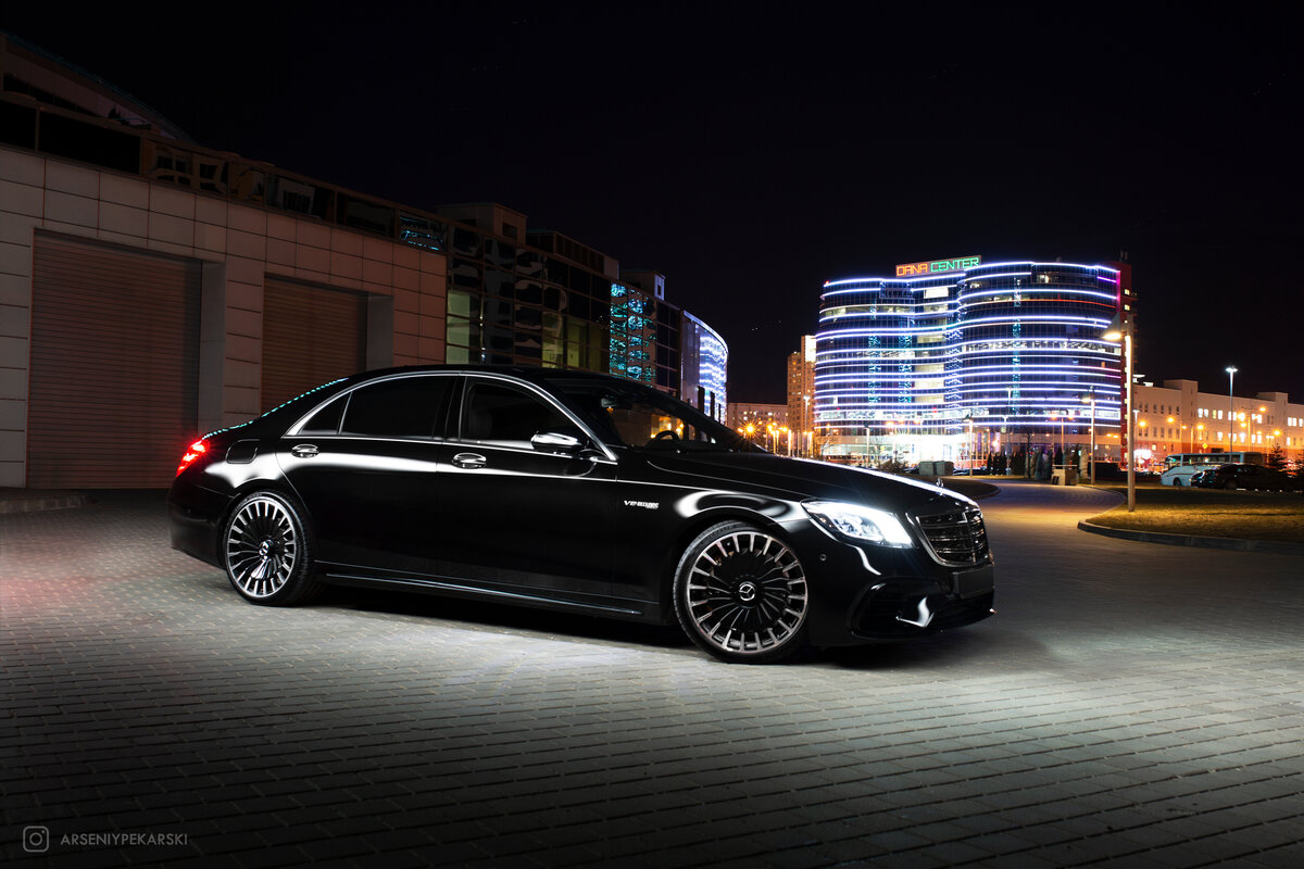 2018 Mercedes-Benz S-Класс AMG 63 AMG Long III (W222, C217) Рестайлинг, чёр...