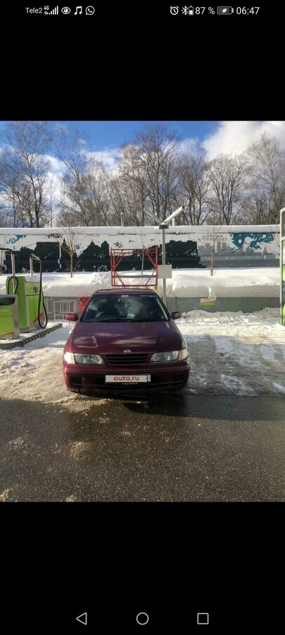Ниссан пульсар красный