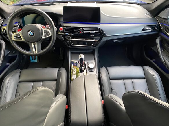 2020 BMW M5 Competition VI (F90) Рестайлинг, синий - вид 10