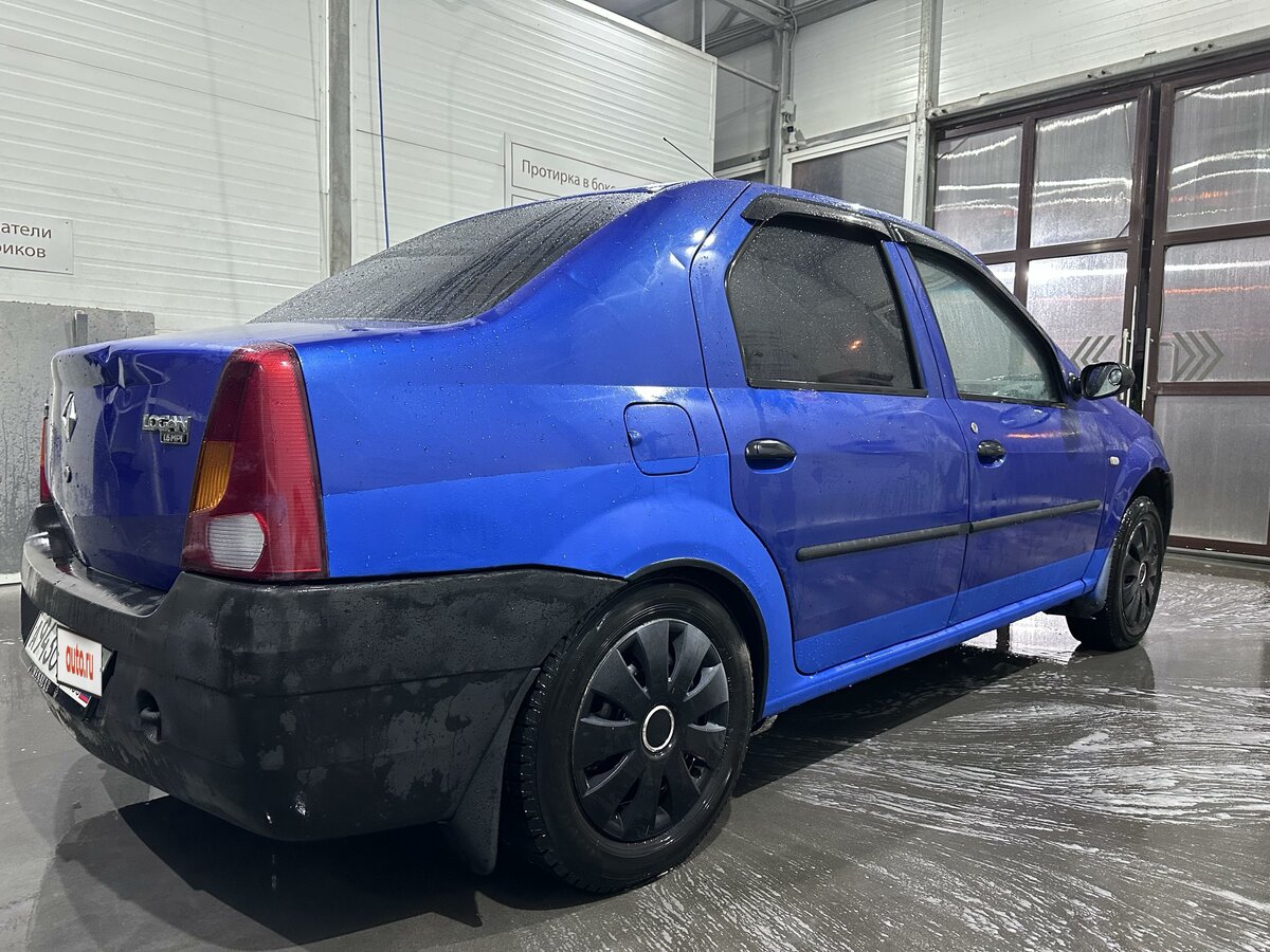 Купить б/у Renault Logan I 1.4 MT (75 л.с.) бензин механика в Глазове: синий Рен