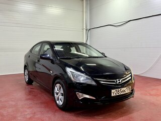 2016 Hyundai Solaris I Рестайлинг, чёрный, 992900 рублей, вид 1