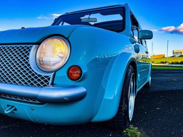 1989 Nissan Pao, голубой - вид 5