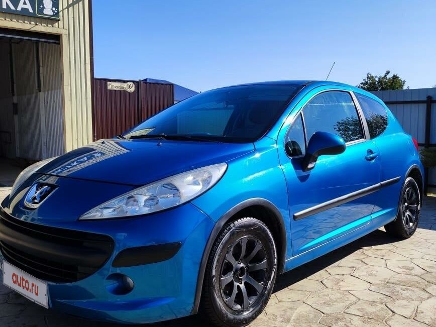 Купить б/у Peugeot 207 I 1.4 AMT (90 л.с.) бензин робот в Анапе: синий ...