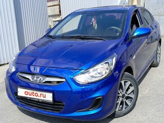 2013 Hyundai Solaris I, синий, 575000 рублей, вид 1