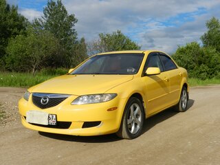 2002 Mazda 6 I (GG), жёлтый, 330000 рублей, вид 1