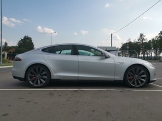 2014 Tesla Model S P85D I, серебристый, 1359147 рублей, вид 4