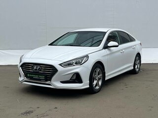 2019 Hyundai Sonata VII (LF) Рестайлинг, белый, 1460000 рублей, вид 1