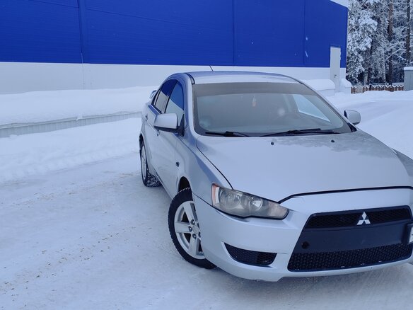 2007 Mitsubishi Lancer X, серебристый, 500000 рублей - вид 1