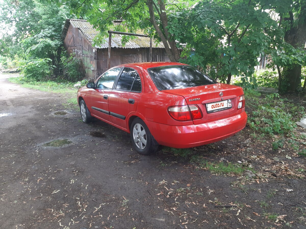 Ниссан альмера красный