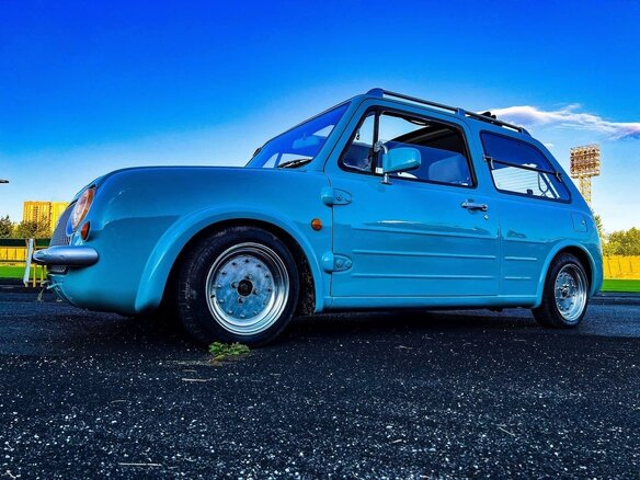1989 Nissan Pao, голубой - вид 4