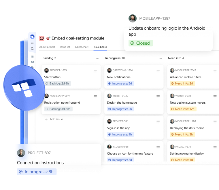 Yandex Tracker for development teams