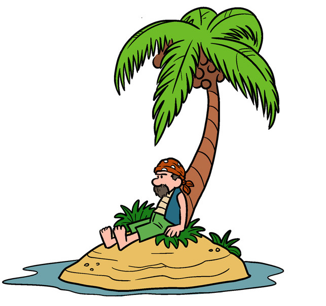 Детский рисунок необитаемый остров